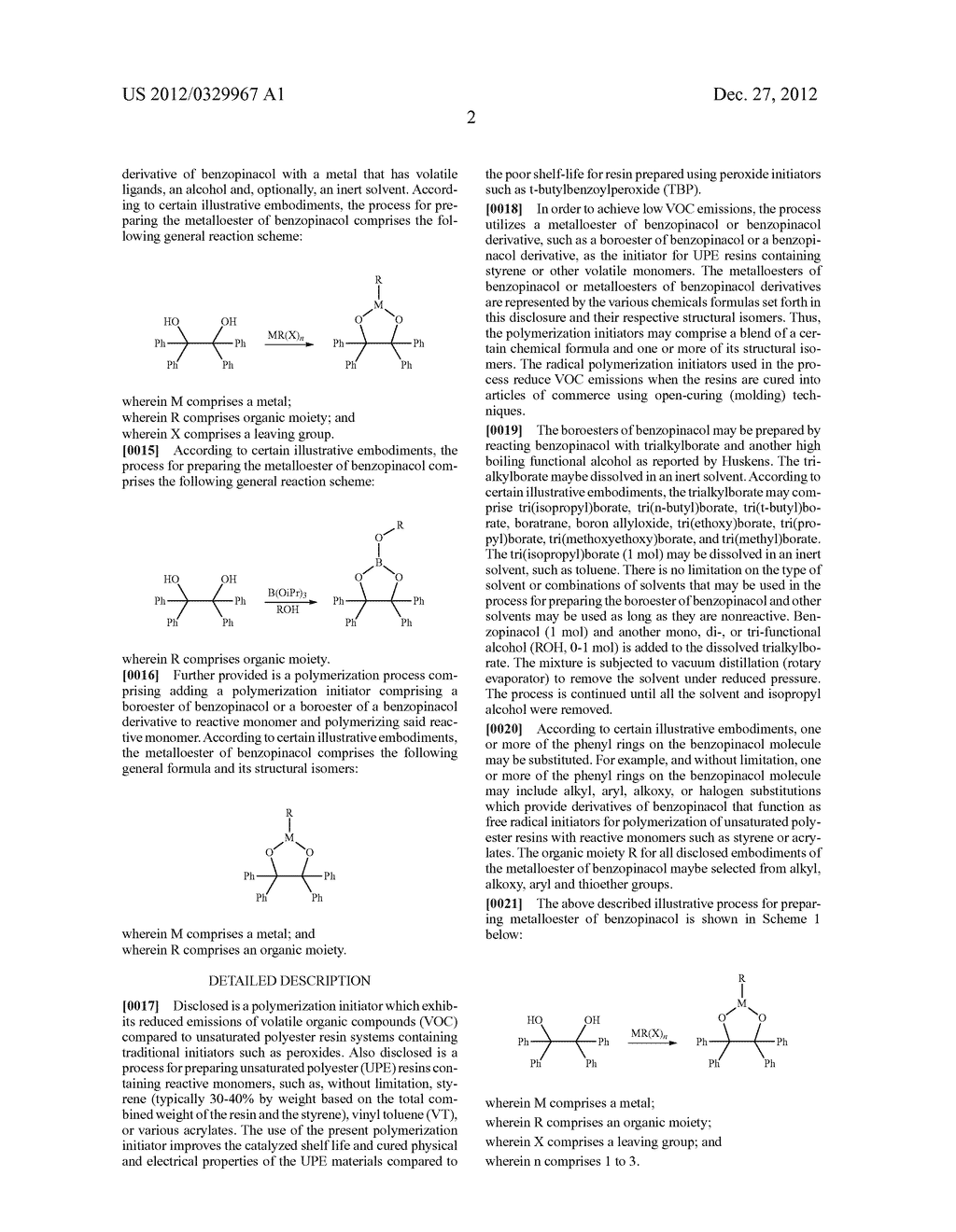 BENZOPINACOL METALLOESTER POLYMERIZATION INITIATOR - diagram, schematic, and image 03