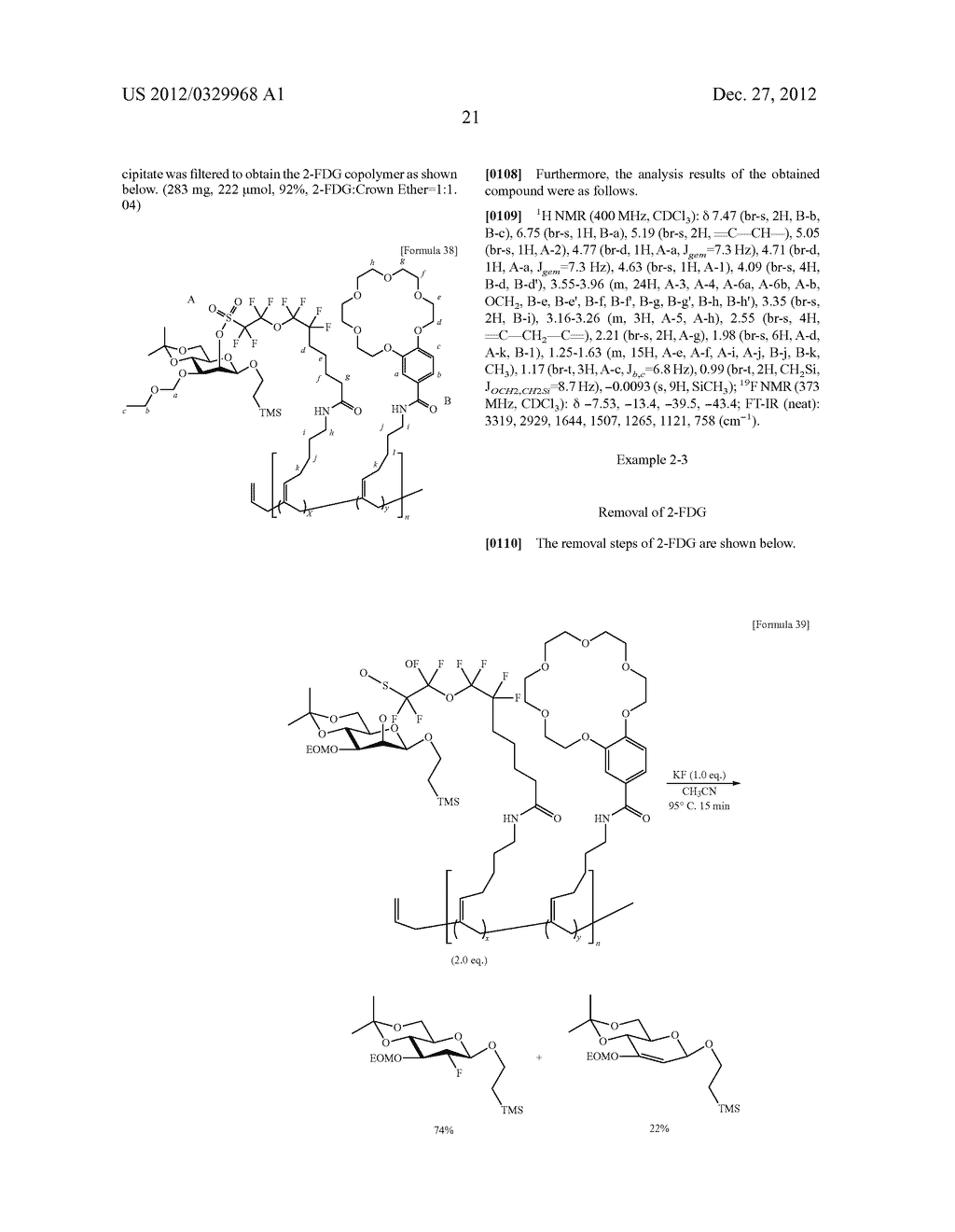 METHOD FOR PRODUCING 18F-LABELED COMPOUND AND HIGH MOLECULAR COMPOUND TO     BE USED IN THE METHOD - diagram, schematic, and image 23