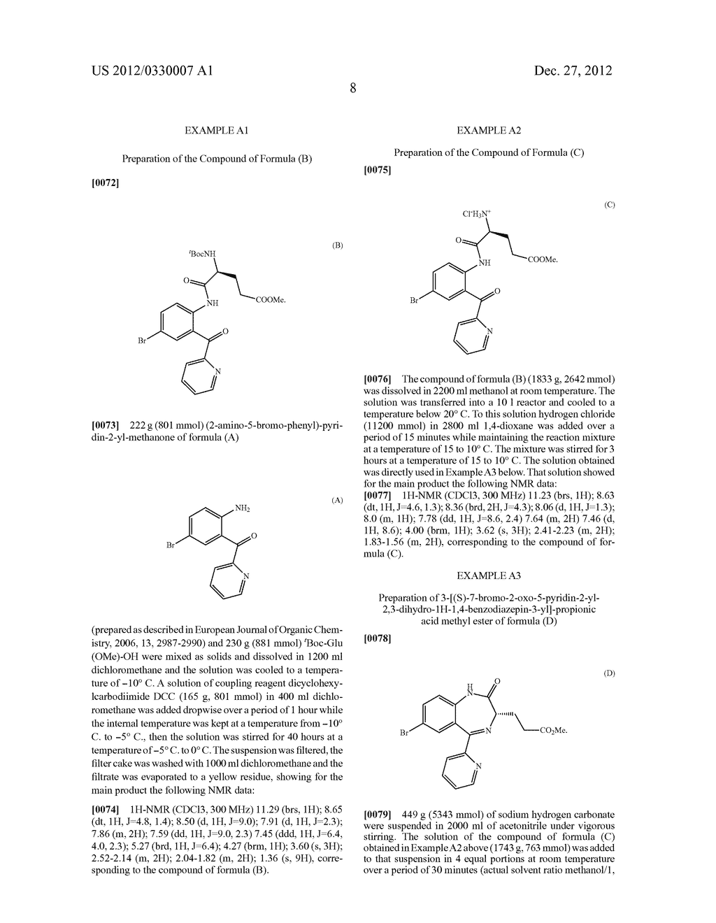 PROCESS FOR PREPARING     3-[(4S)-8-BROMO-1-METHYL-6-(2-PYRIDINYL)-4H-IMIDAZO[1,2-A][1,4]BENZODIAZE-    PINE-4-YL]PROPIONIC ACID METHYL ESTER OR THE BENZENE SULFONATE SALT     THEREOF, AND COMPOUNDS USEFUL IN THAT PROCESS - diagram, schematic, and image 09