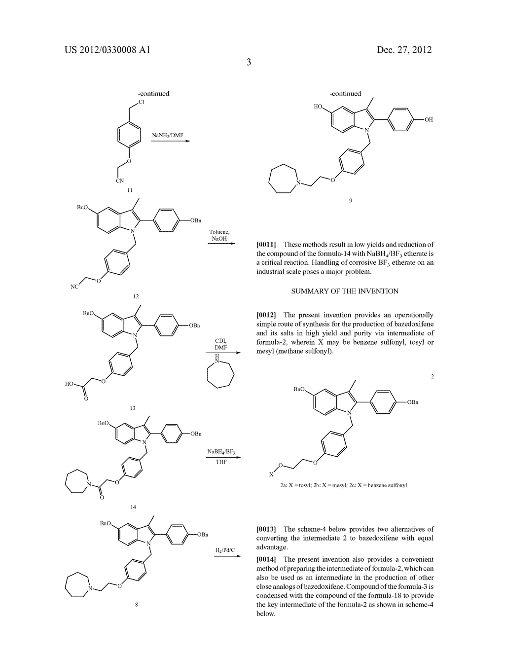 NOVEL PROCESS FOR THE PREPARATION OF BAZEDOXIFENE ACETATE AND     INTERMEDIATES THEREOF - diagram, schematic, and image 04