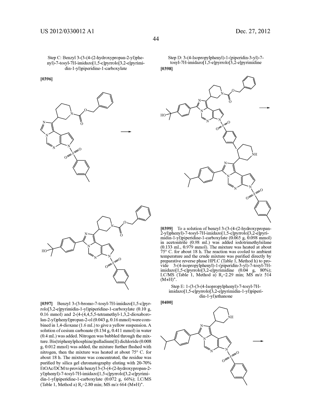 Novel Tricyclic Compounds - diagram, schematic, and image 45