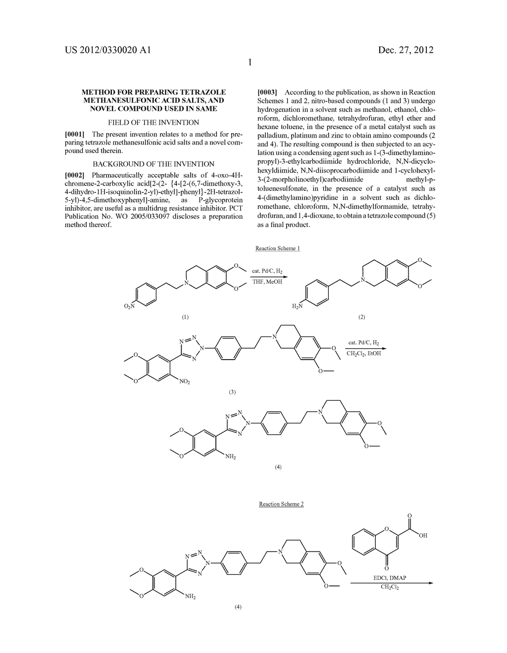 METHOD FOR PREPARING TETRAZOLE METHANESULFONIC ACID SALTS, AND NOVEL     COMPOUND USED IN SAME - diagram, schematic, and image 02