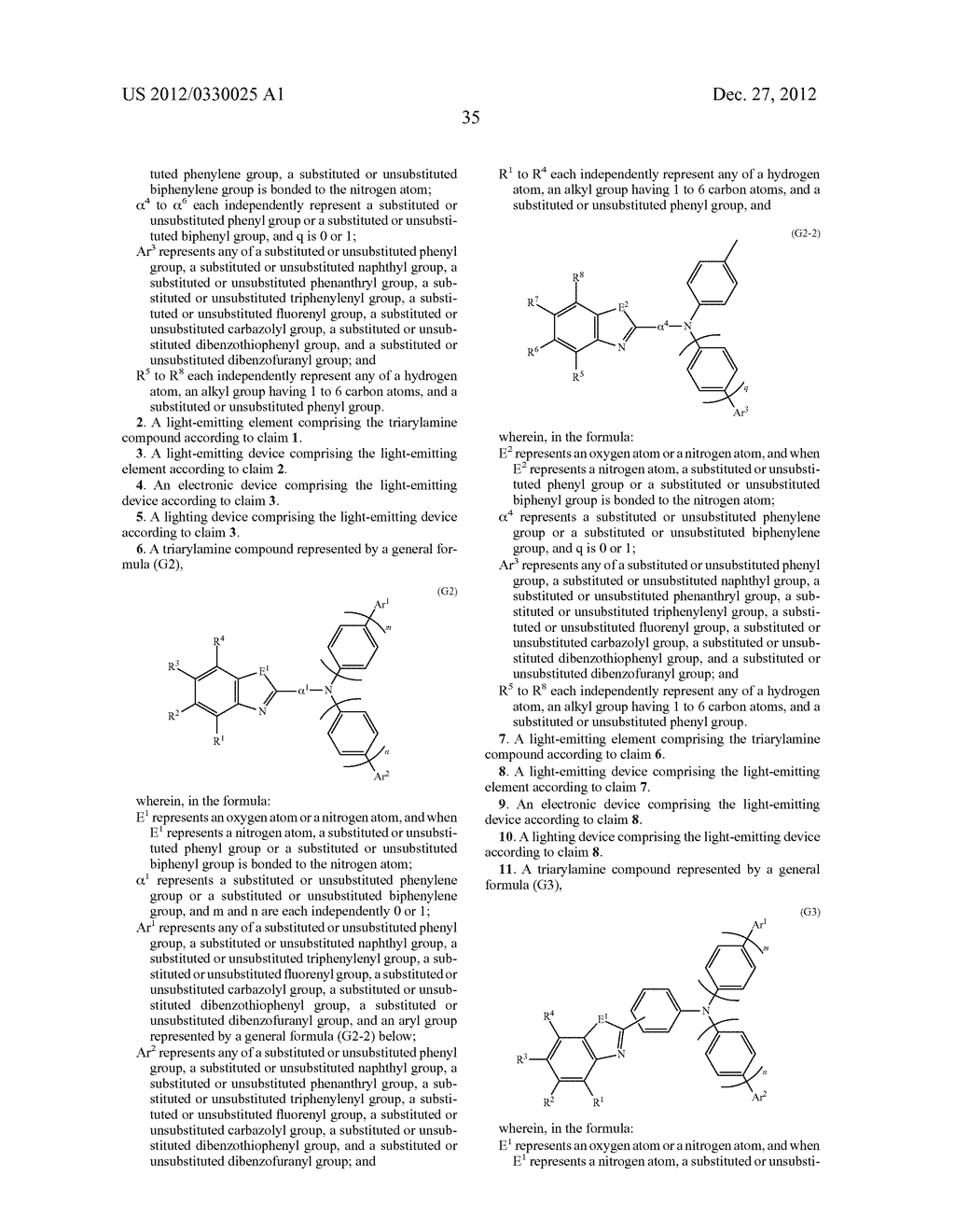 Triarylamine Compound, Light-Emitting Element, Light-Emitting Device,     Electronic Device, and Lighting Device - diagram, schematic, and image 59