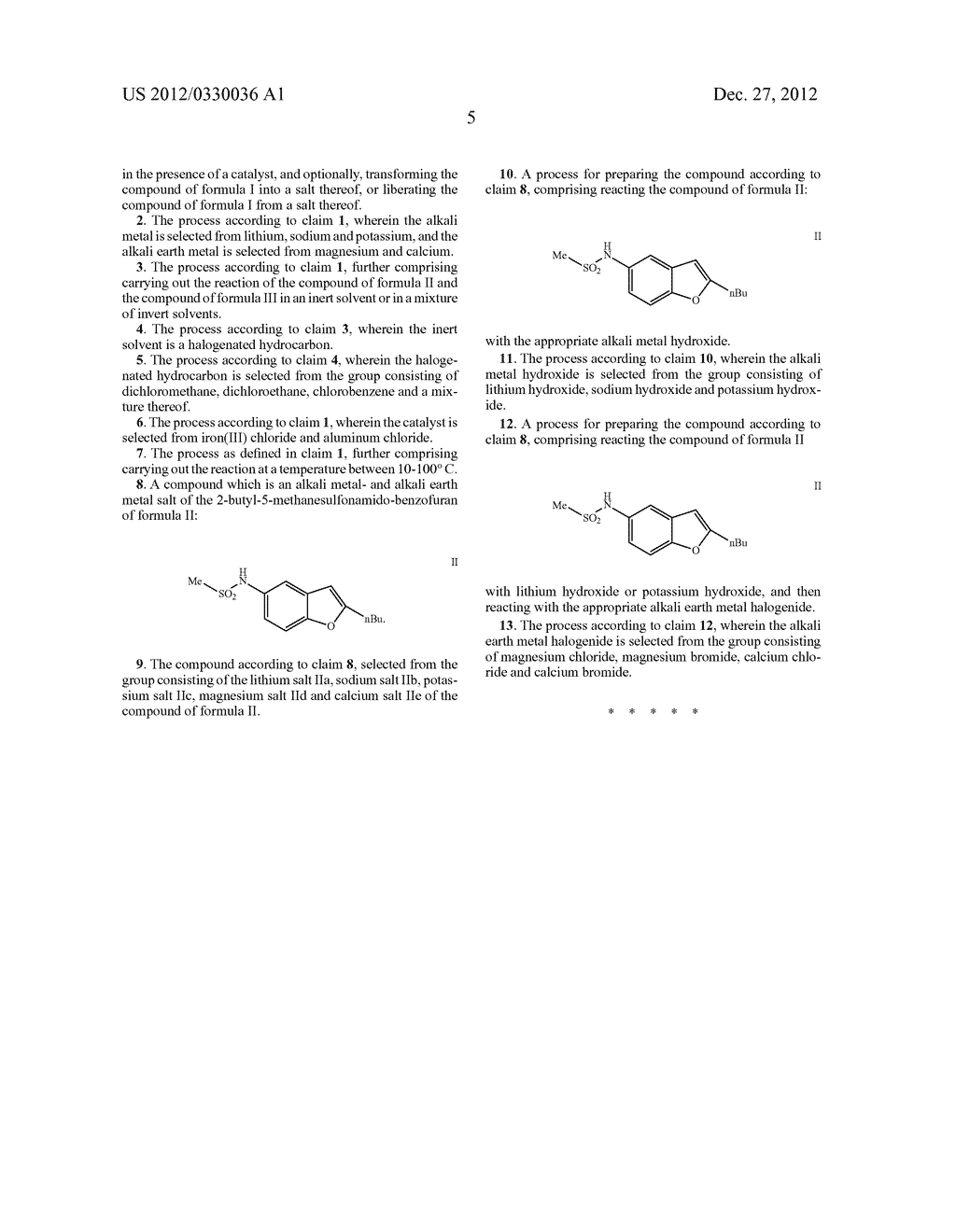 Process for the preparation of dronedarone - diagram, schematic, and image 06