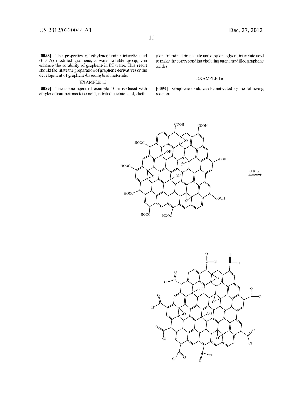 CHELATING AGENT MODIFIED GRAPHENE OXIDES, METHODS OF PREPARATION AND USE - diagram, schematic, and image 27
