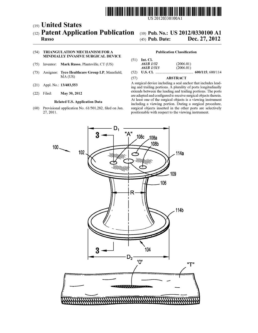 Triangulation Mechanism for a Minimally Invasive Surgical Device - diagram, schematic, and image 01