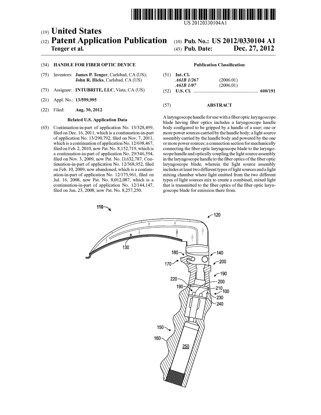 HANDLE FOR FIBER OPTIC DEVICE - diagram, schematic, and image 01