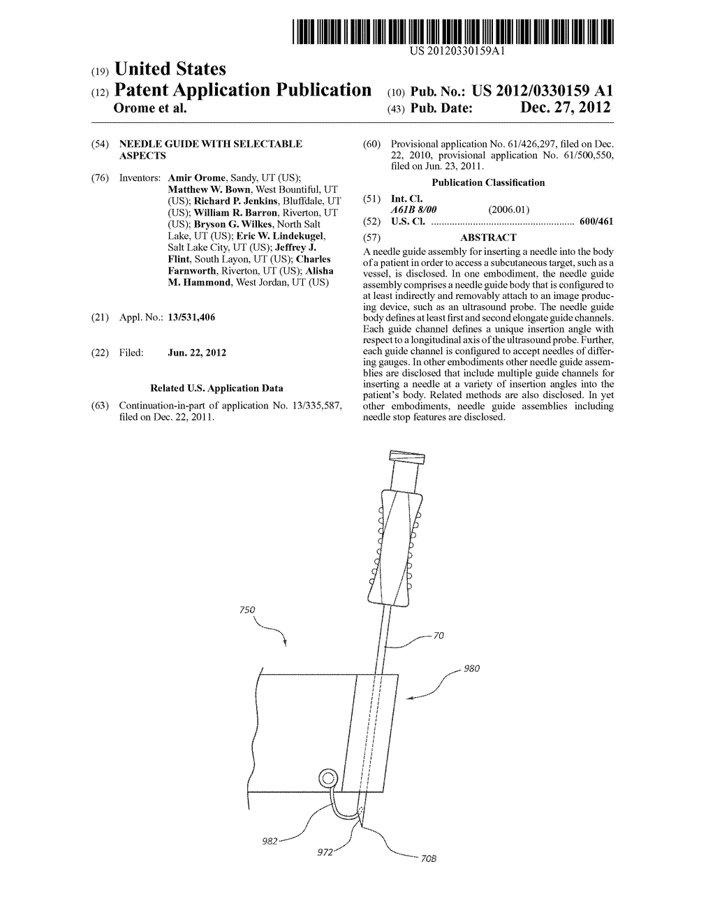 Needle Guide with Selectable Aspects - diagram, schematic, and image 01