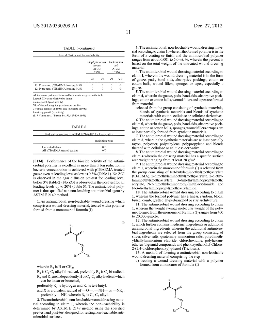 Non-leaching Antimicrobial Wound Dressing - diagram, schematic, and image 12