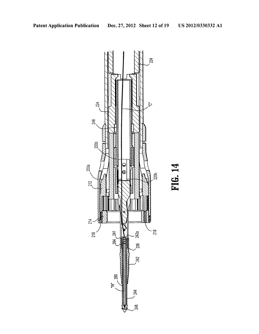 Surgical Apparatus and Structure for Applying Sprayable Wound Treatment     Material - diagram, schematic, and image 13