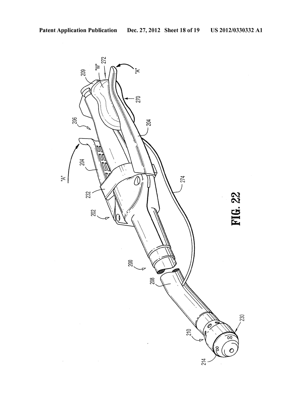 Surgical Apparatus and Structure for Applying Sprayable Wound Treatment     Material - diagram, schematic, and image 19