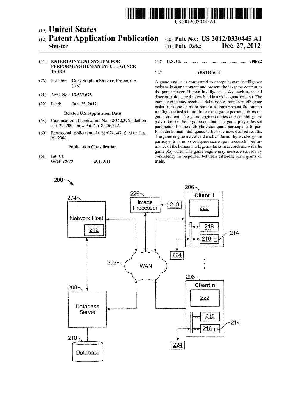 ENTERTAINMENT SYSTEM FOR PERFORMING HUMAN INTELLIGENCE TASKS - diagram, schematic, and image 01