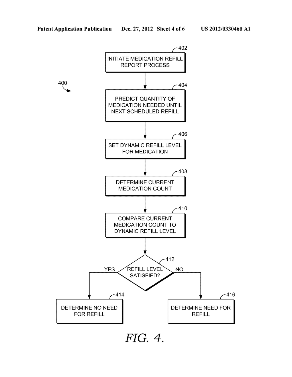 DYNAMIC REFILL LEVEL FOR MEDICATION DISPENSING APPARATUS - diagram, schematic, and image 05