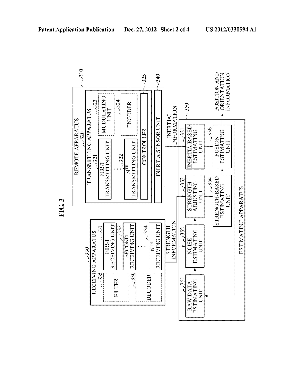METHOD AND APPARATUS FOR ESTIMATING 3D POSITION AND ORIENTATION THROUGH     SENSOR FUSION - diagram, schematic, and image 03