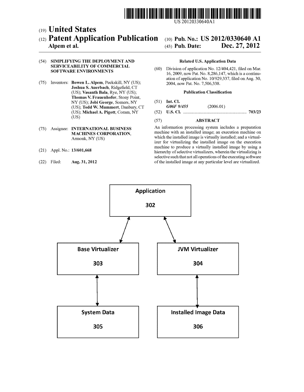 SIMPLIFYING THE DEPLOYMENT AND SERVICEABILITY OF COMMERCIAL SOFTWARE     ENVIRONMENTS - diagram, schematic, and image 01