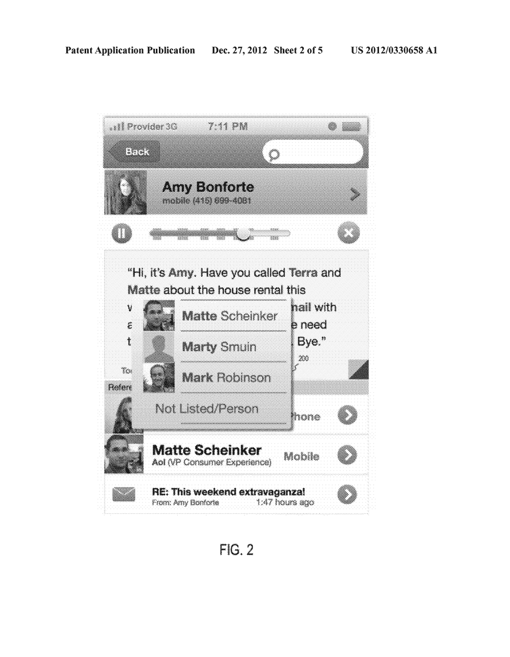 SYSTEMS AND METHODS TO PRESENT VOICE MESSAGE INFORMATION TO A USER OF A     COMPUTING DEVICE - diagram, schematic, and image 03