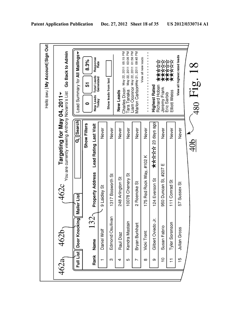 ENHANCED SYSTEMS, PROCESSES, AND USER INTERFACES FOR TARGETED MARKETING     ASSOCIATED WITH A POPULATION OF ASSETS - diagram, schematic, and image 19