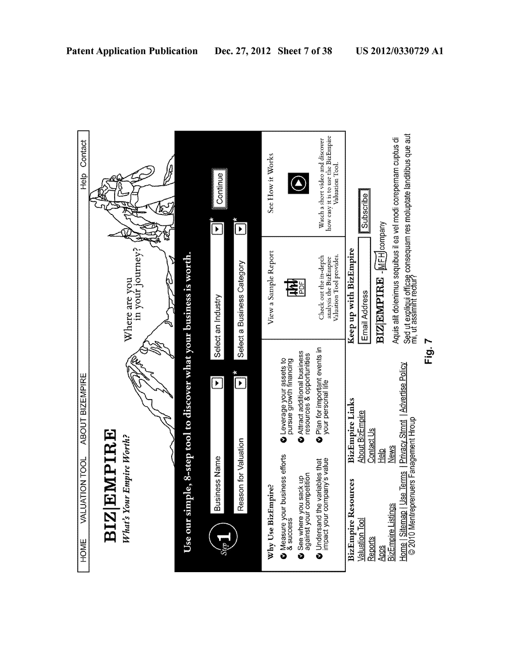 ENGINE, SYSTEM AND METHOD OF PROVIDING BUSINESS VALUATION AND DATABASE     SERVICES USING ALTERNATIVE PAYMENT ARRANGEMENTS - diagram, schematic, and image 08