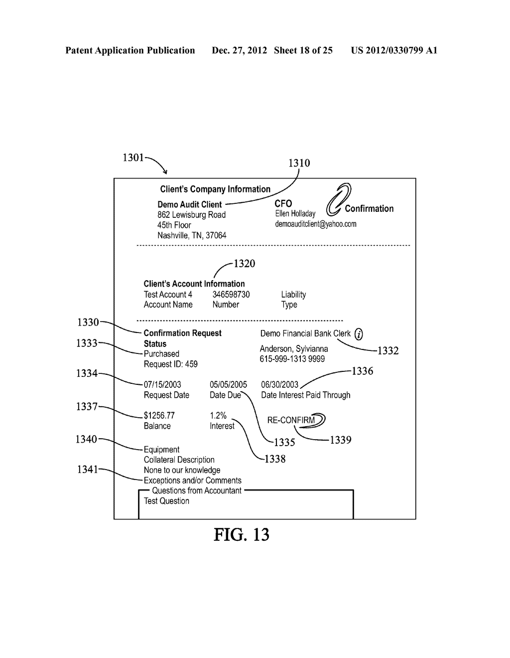 SYSTEM AND METHOD FOR OBTAINING AUTOMATED THIRD-PARTY CONFIRMATIONS IN     RECEIVABLES FACTORING - diagram, schematic, and image 19