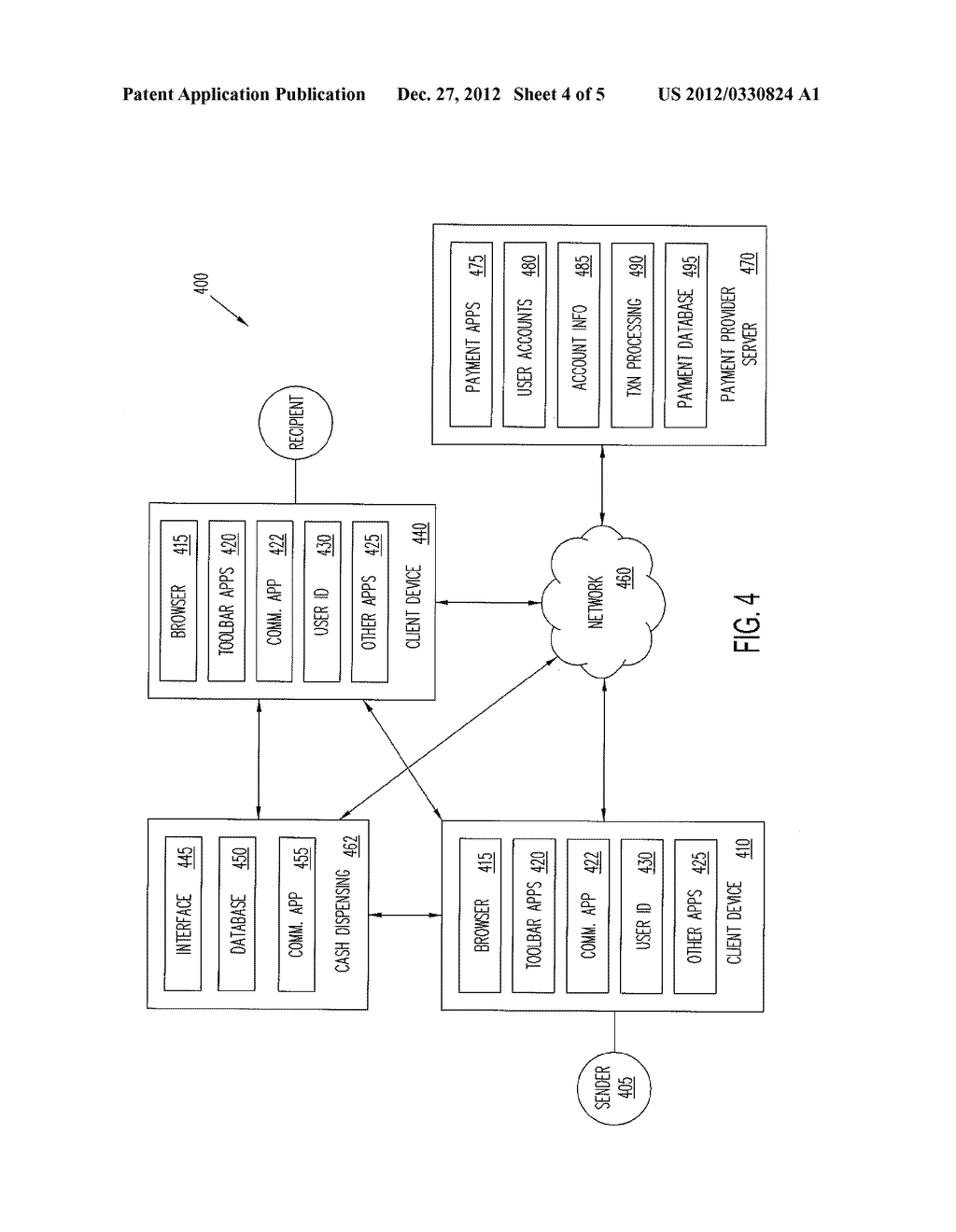 CASH RETRIEVAL USING PAYMENT PROVIDER - diagram, schematic, and image 05