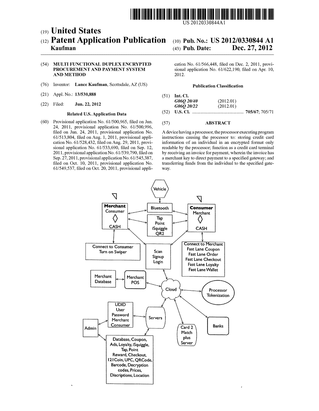 MULTI FUNCTIONAL DUPLEX ENCRYPTED PROCUREMENT AND PAYMENT SYSTEM AND     METHOD - diagram, schematic, and image 01