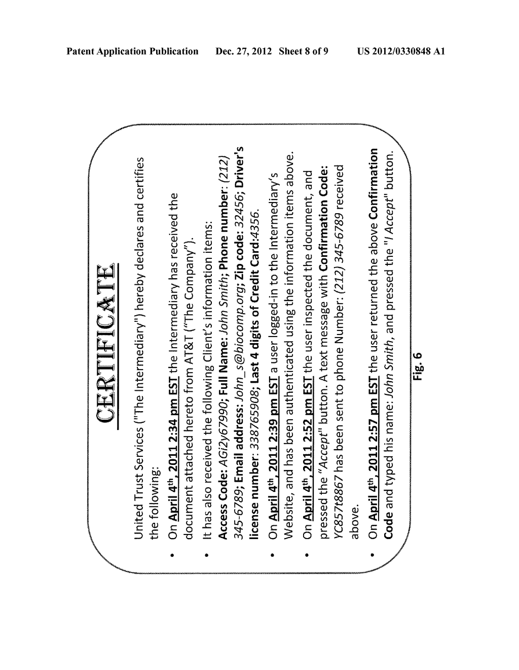 SYSTEM AND METHOD FOR ELECTRONIC CONTRACTING BETWEEN  REMOTE PARTIES - diagram, schematic, and image 09