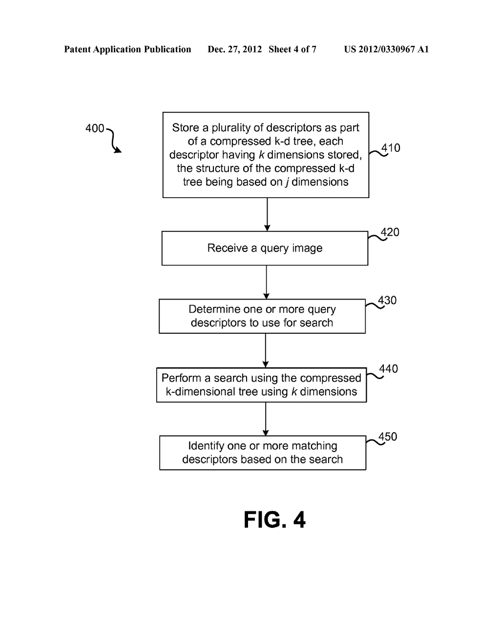 Descriptor storage and searches of k-dimensional trees - diagram, schematic, and image 05