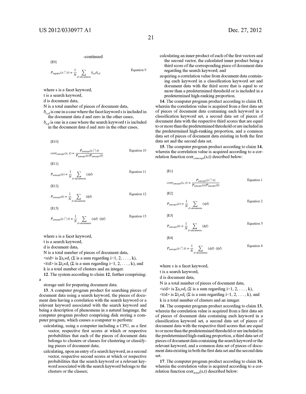 METHOD, COMPUTER SYSTEM, AND COMPUTER PROGRAM FOR SEARCHING DOCUMENT DATA     USING SEARCH KEYWORD - diagram, schematic, and image 51