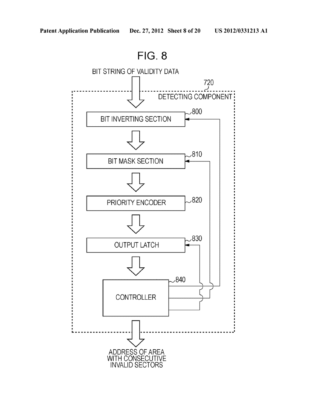 TECHNIQUE AND APPARATUS FOR IDENTIFYING CACHE SEGMENTS FOR CACHING DATA TO     BE WRITTEN TO MAIN MEMORY - diagram, schematic, and image 09