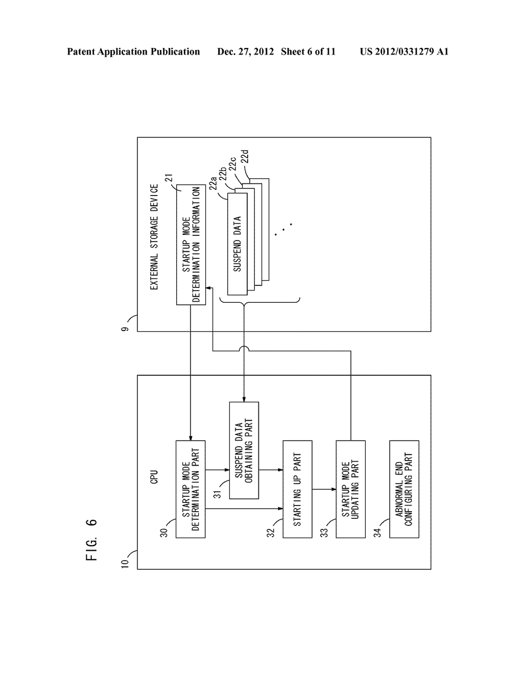 INFORMATION PROCESSING DEVICE, INFORMATION PROCESSING DEVICE STARTUP     METHOD, AND COMPUTER READABLE RECORDING MEDIUM - diagram, schematic, and image 07