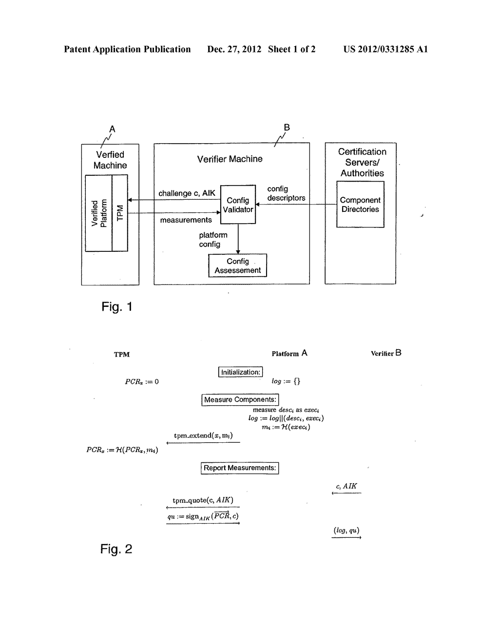 PRIVACY-PROTECTING INTEGRITY ATTESTATION OF A COMPUTING PLATFORM - diagram, schematic, and image 02