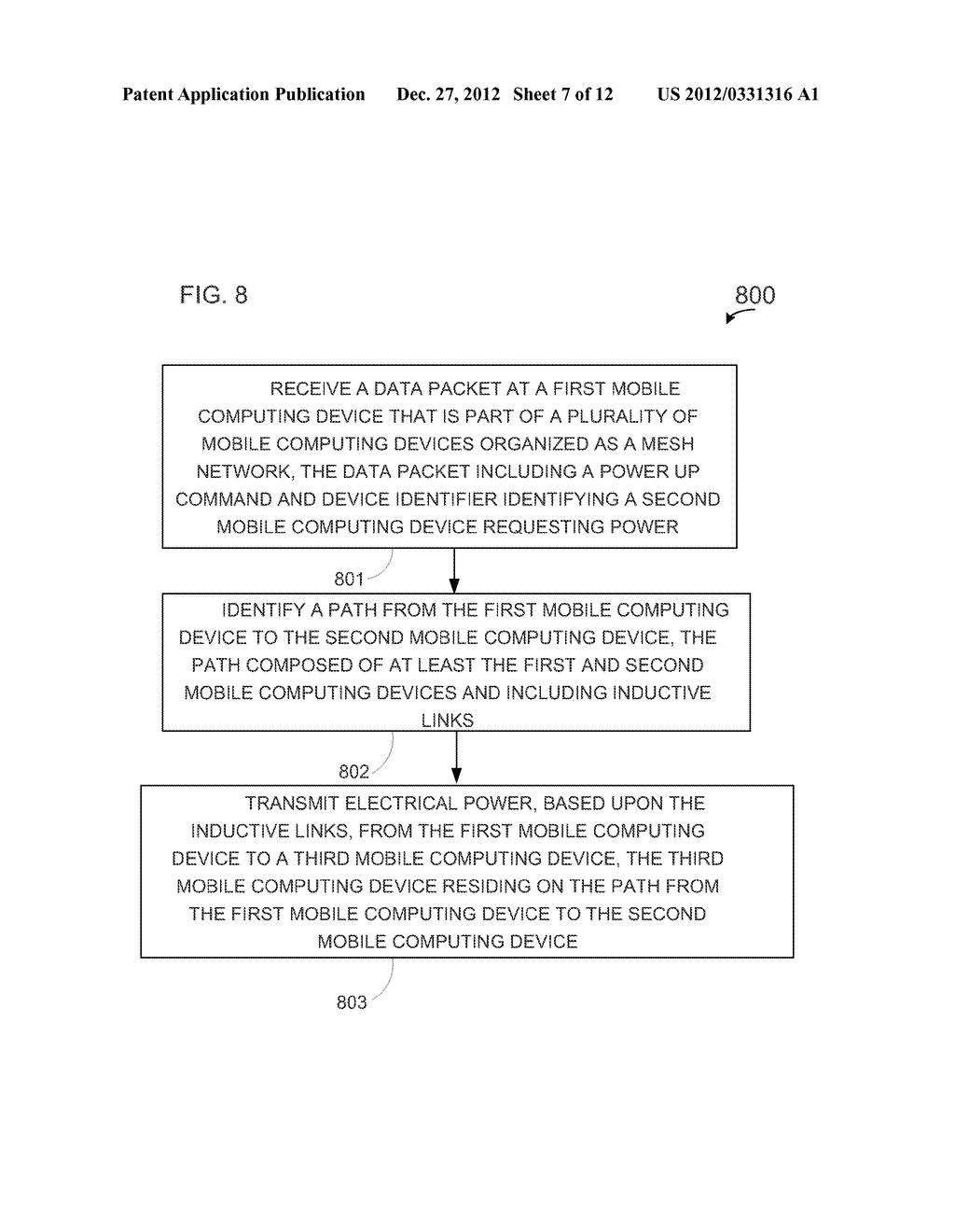 INDUCTIVE CHARGING AND DATA TRANSFER FOR MOBILE COMPUTING DEVICES     ORGANIZED INTO A MESH NETWORK - diagram, schematic, and image 08