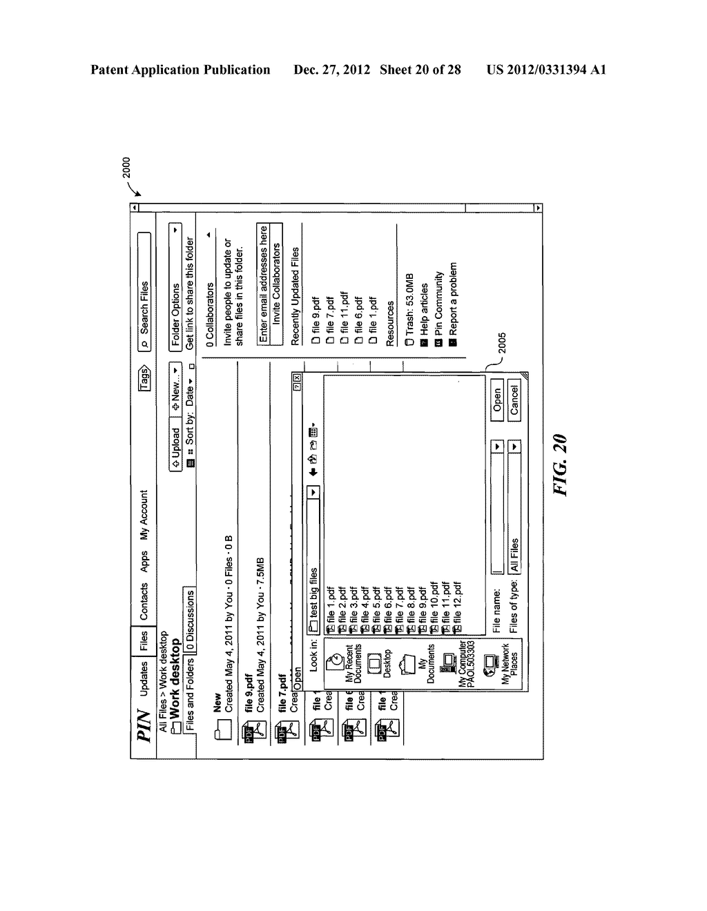 BATCH UPLOADING OF CONTENT TO A WEB-BASED COLLABORATION ENVIRONMENT - diagram, schematic, and image 21