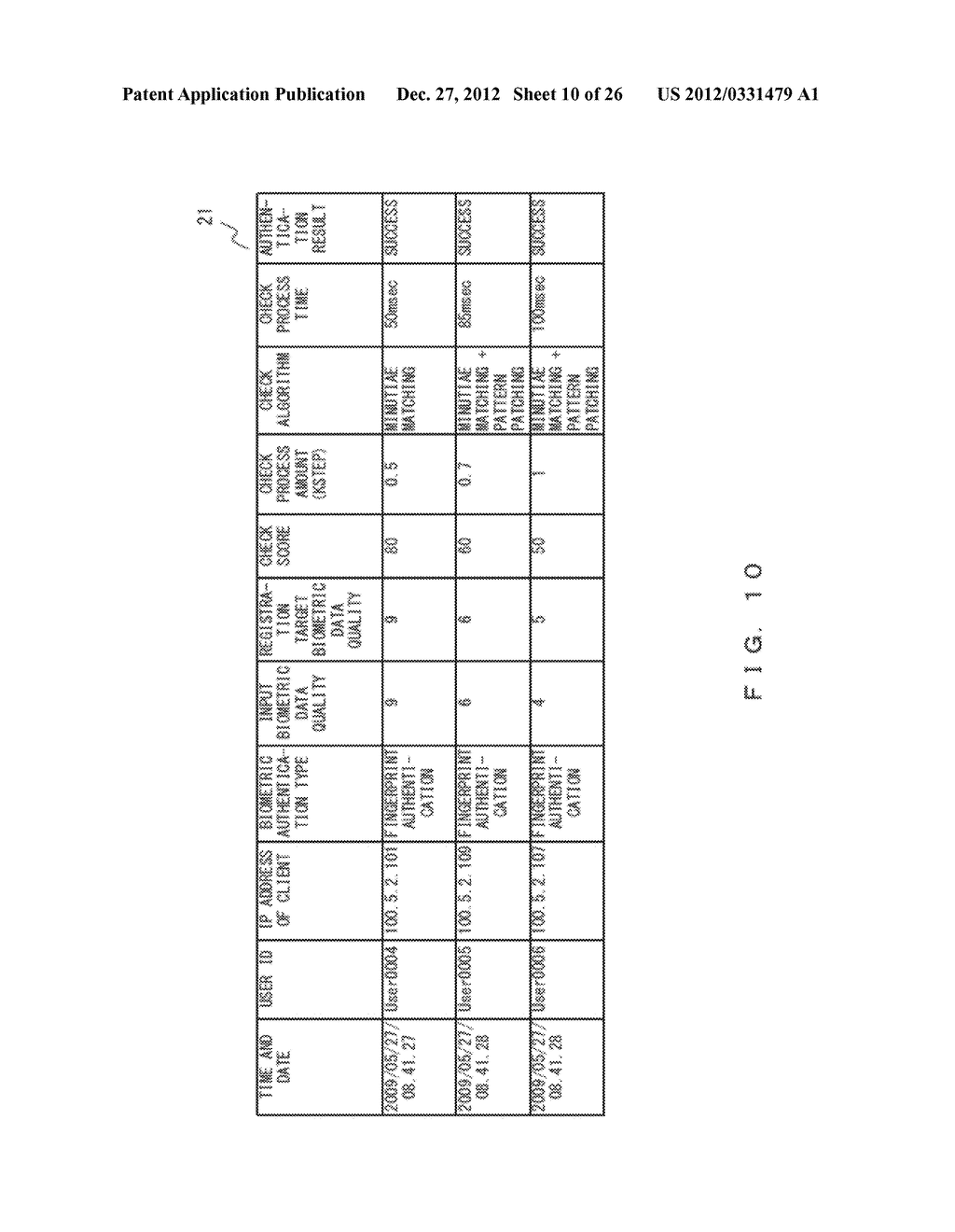 LOAD BALANCING DEVICE FOR BIOMETRIC AUTHENTICATION SYSTEM - diagram, schematic, and image 11