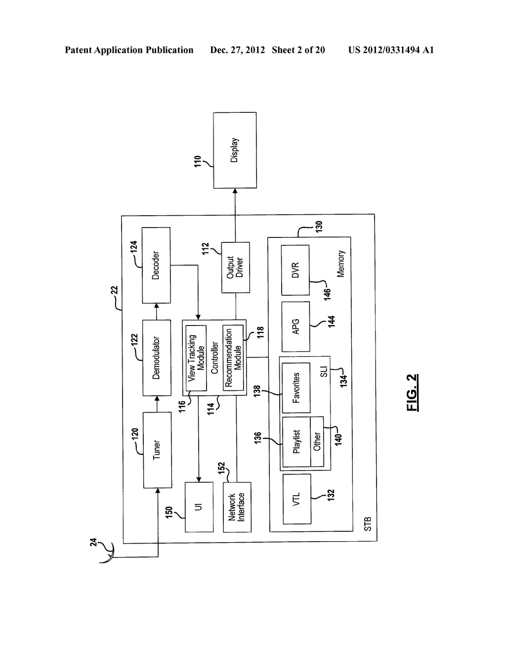 METHOD AND SYSTEM FOR OBTAINING VIEWING DATA AND PROVIDING CONTENT     RECOMMENDATIONS AT A SET TOP BOX - diagram, schematic, and image 03