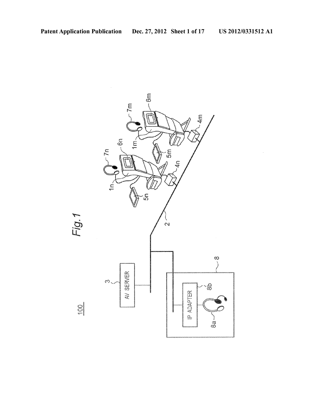 AV CONTENTS VIEWING AND LISTENING SYSTEM PROVIDED IN CABIN OF PASSENGER     CARRIER - diagram, schematic, and image 02