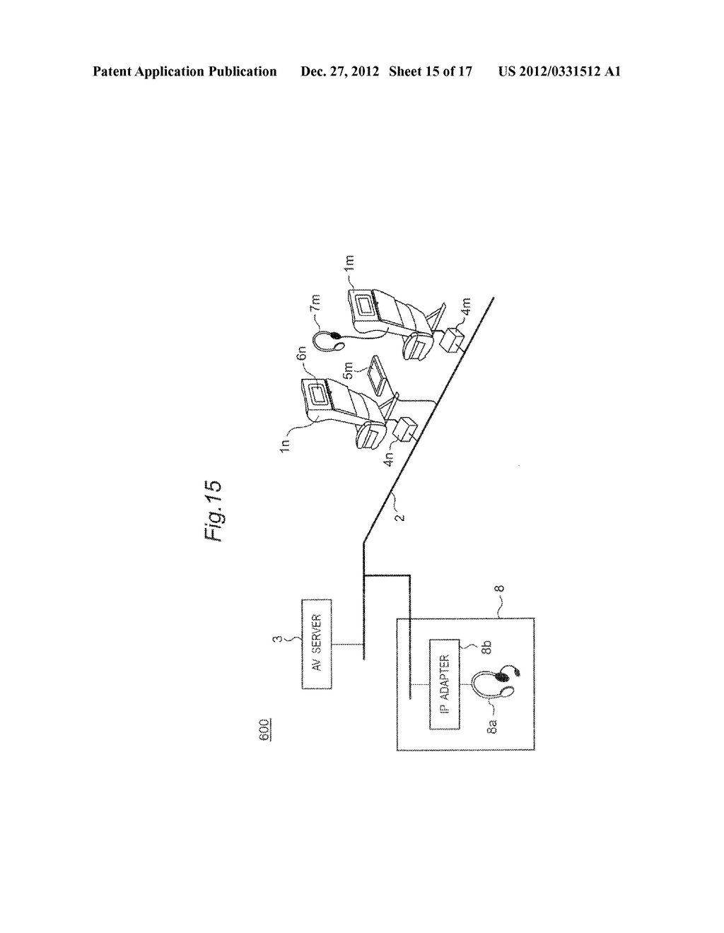 AV CONTENTS VIEWING AND LISTENING SYSTEM PROVIDED IN CABIN OF PASSENGER     CARRIER - diagram, schematic, and image 16