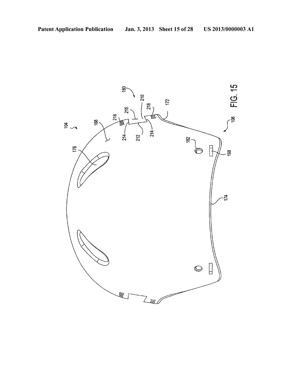 HEADPIECE ASSEMBLY HAVING REMOVABLE BALLISTIC SHELL AND BUMP SHELL WITH     SUSPENSION ASSEMBLY - diagram, schematic, and image 16