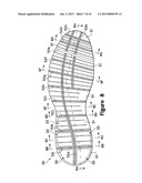 Article of Footwear with a Stretchable Upper and an Articulated Sole     Structure diagram and image