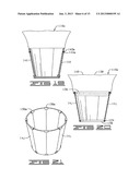 COLLAPSIBLE AND/OR ERECTABLE FLORAL CONTAINERS diagram and image