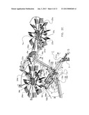 DEVICE FOR DISPLACING MOWN CROP diagram and image