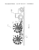 DEVICE FOR DISPLACING MOWN CROP diagram and image