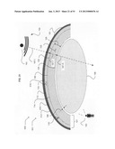 Wearable air blast protection device having at least two reflective     regions diagram and image