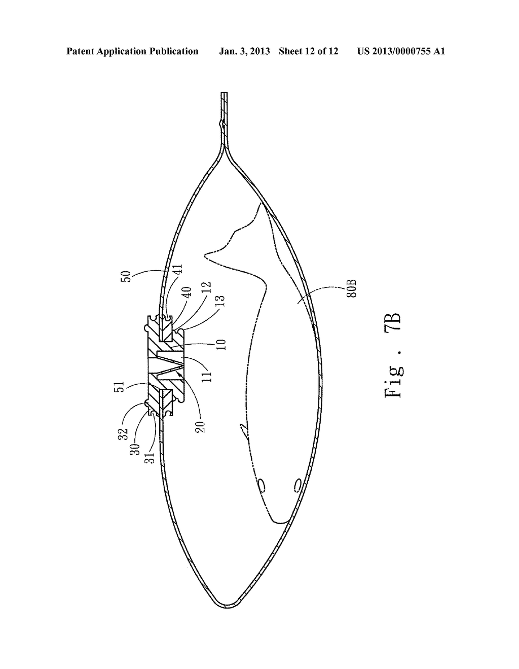 POUCH AIR VALVE AND STRUCTURE ADOPTED ON A SEALED POUCH AND METHOD OF USE - diagram, schematic, and image 13