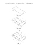 METHOD FOR FABRICATING A WINDOW MEMBER OF THE DISPLAY DEVICE OF A PORTABLE     TERMINAL diagram and image