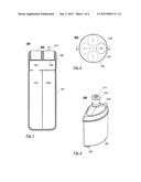 DRINKING BOTTLE WITH MULTIPLE COMPARTMENTS AND REPLACEABLE AMPOULES diagram and image