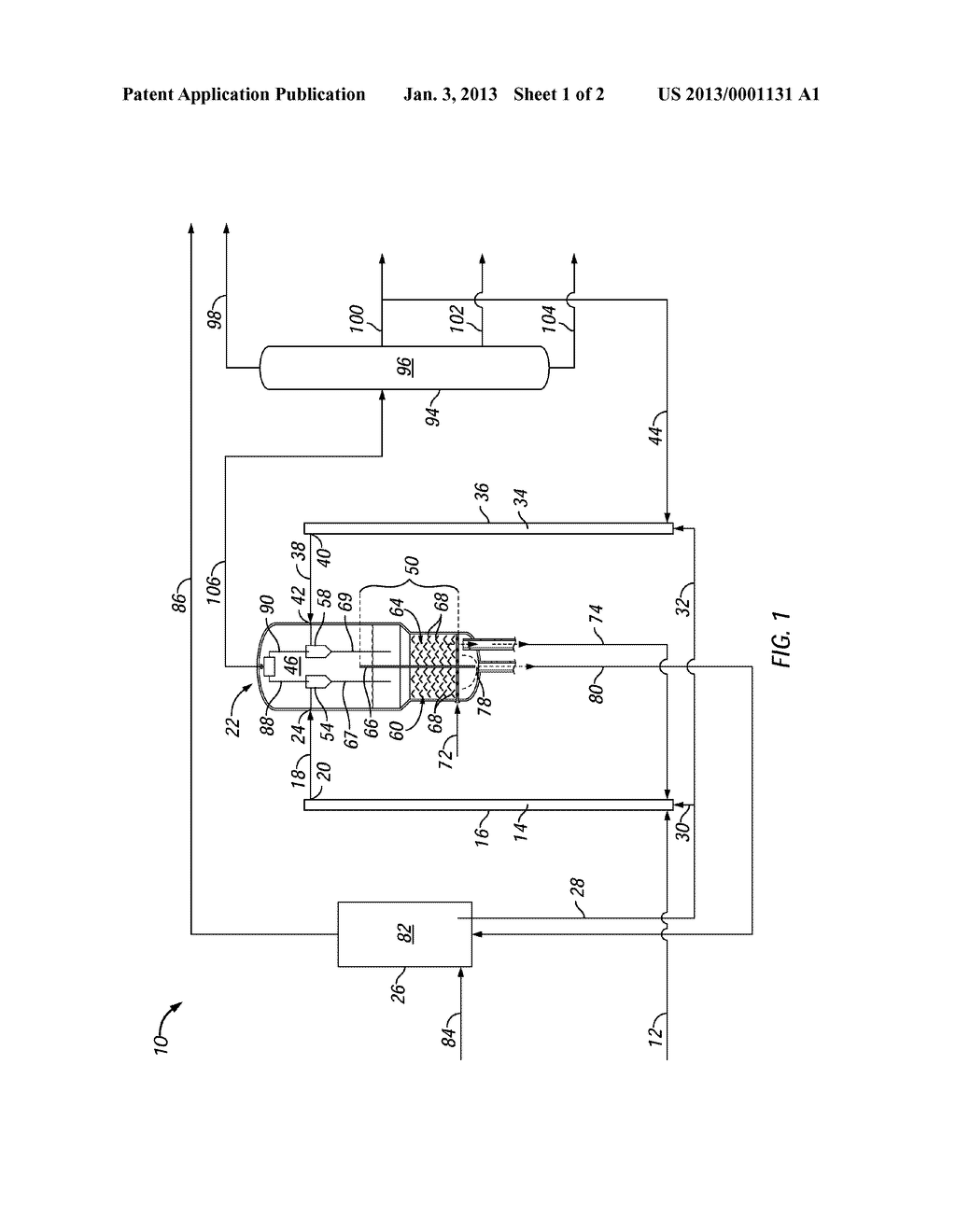 DUAL RISER CATALYTIC CRACKING PROCESS FOR MAKING MIDDLE DISTILLATE AND     LOWER OLEFINS - diagram, schematic, and image 02