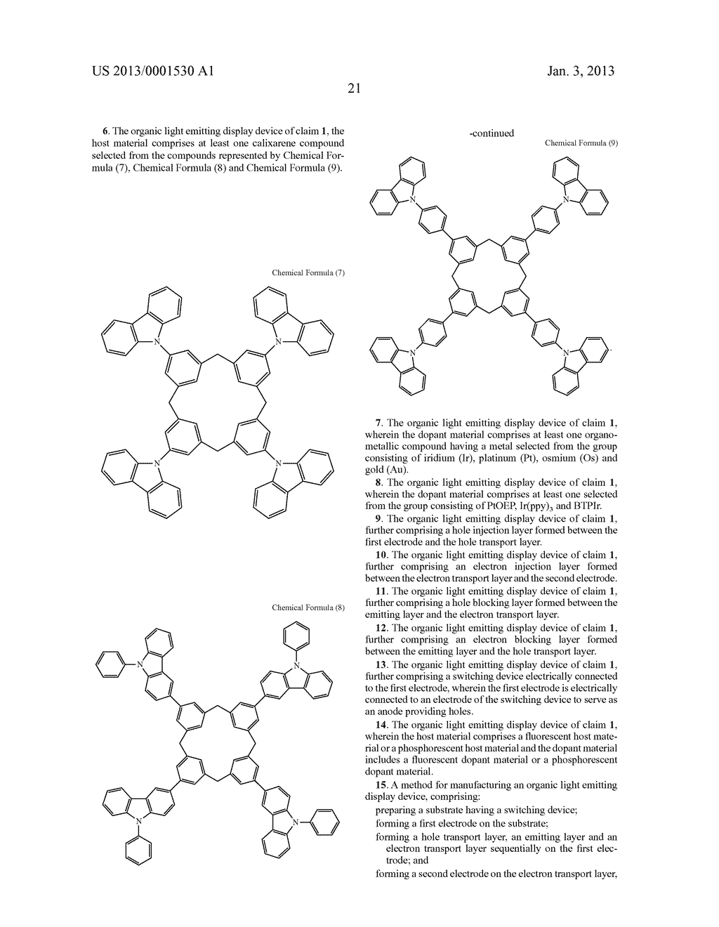 ORGANIC LIGHT EMITTING DISPLAY DEVICES AND METHODS OF MANUFACTURING     ORGANIC LIGHT EMITTING DISPLAY DEVICES - diagram, schematic, and image 25