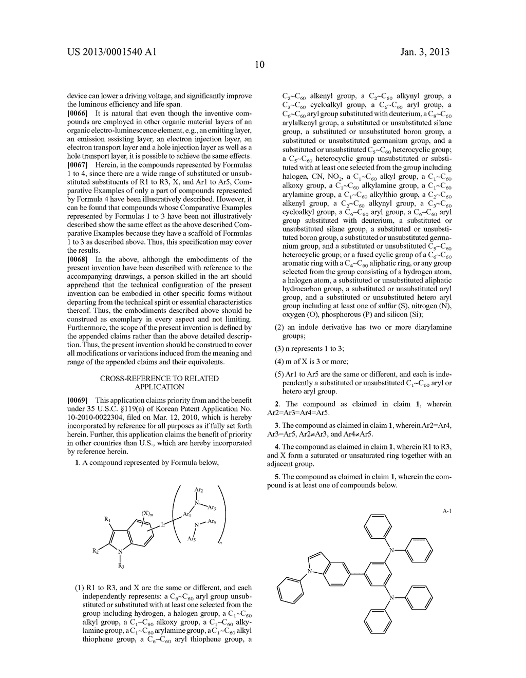 COMPOUND INCLUDING INDOLE DERIVATIVE IN WHICH TWO TERTIARY AMINES ARE     SUBSTITUTED, ORGANIC ELECTRONIC ELEMENT USING SAME, AND TERMINAL THEREOF - diagram, schematic, and image 17