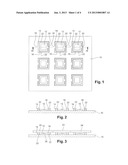 METHOD OF FLIP-CHIP HYBRIDIZATION FOR THE FORMING OF TIGHT CAVITIES AND     SYSTEMS OBTAINED BY SUCH A METHOD diagram and image